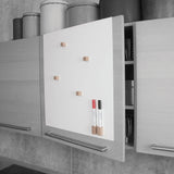 Magnetisk whiteboardtavle til at hænge over låger